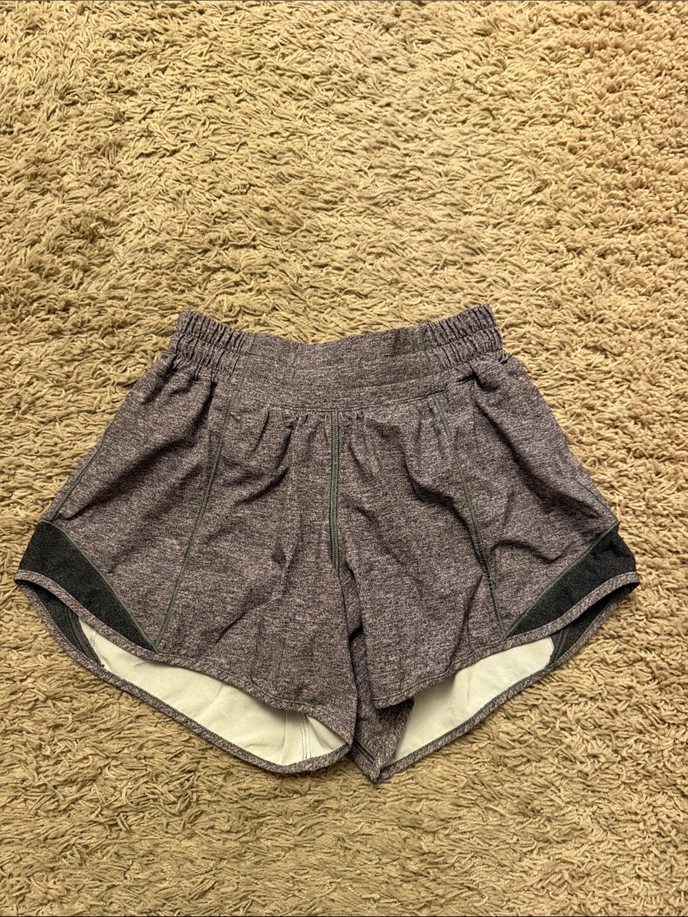 lululemon athletica Heathered Purple Athletic Shorts